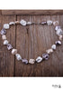 Boho Necklace, RH Big Pearl Shell White Pink Necklaces